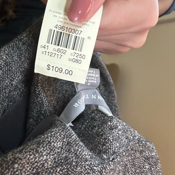 Ann Taylor Charcoal Pencil Skirt - Picture 8 of 13